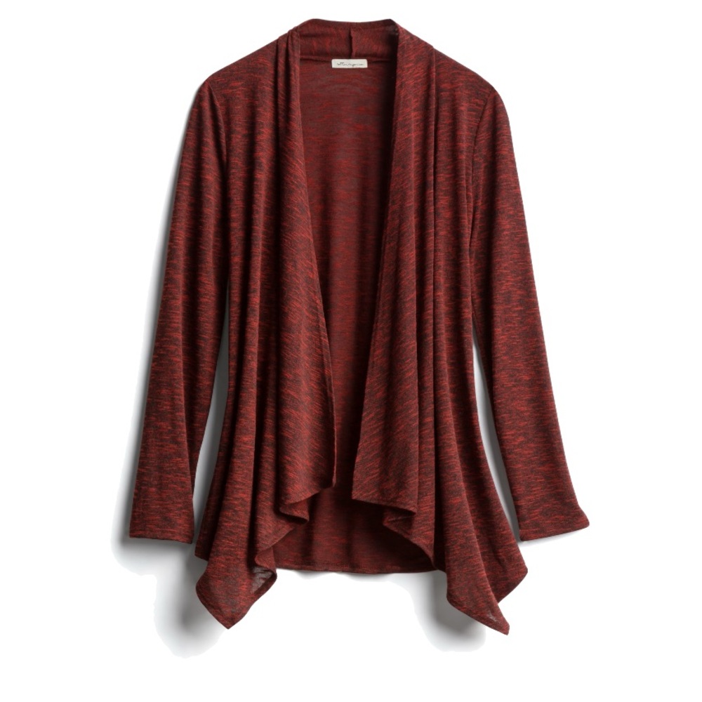 Burnt Orange and Black Cardigan